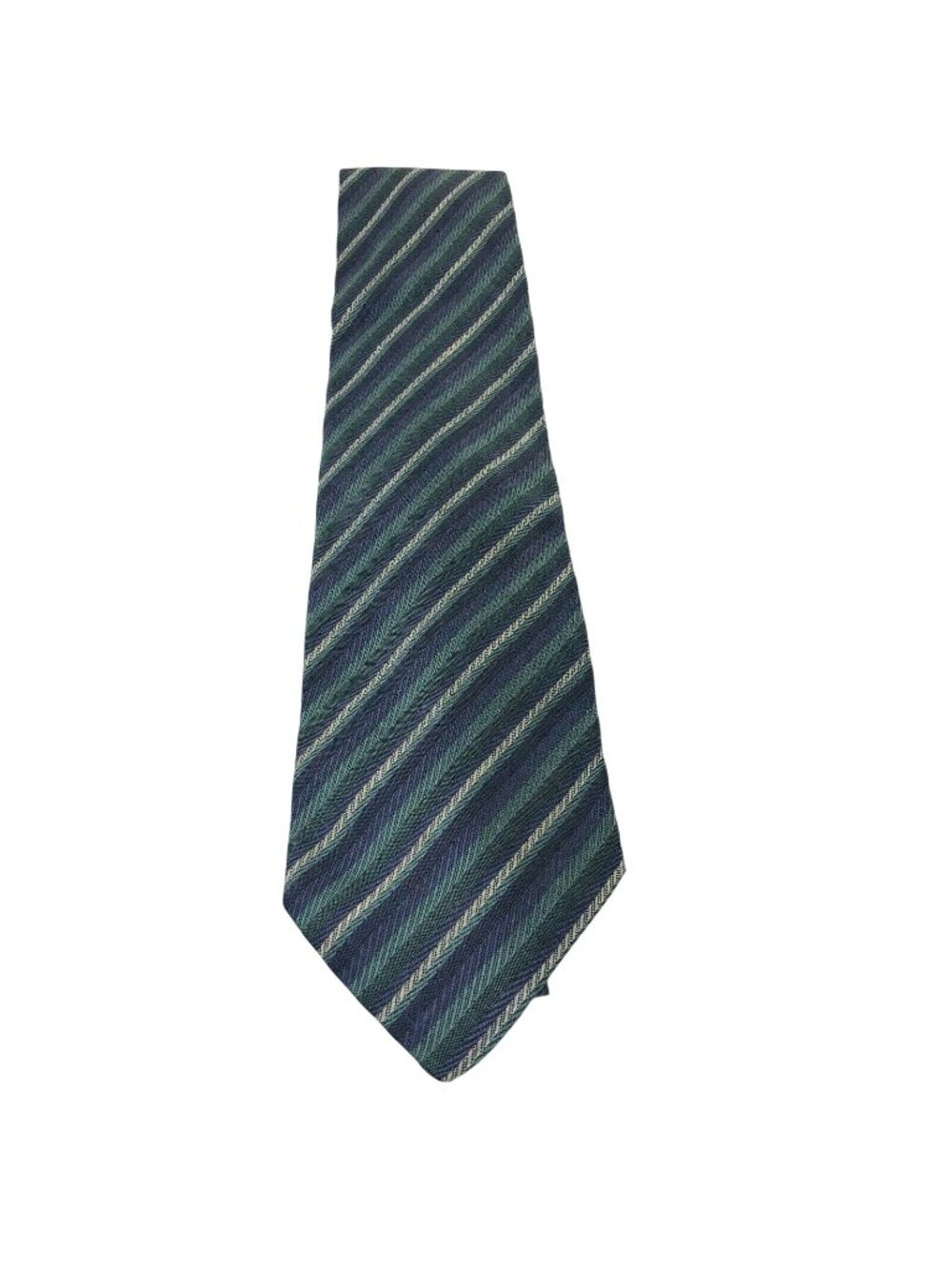 Christian Dior Multi Tone Blue Stripe Necktie